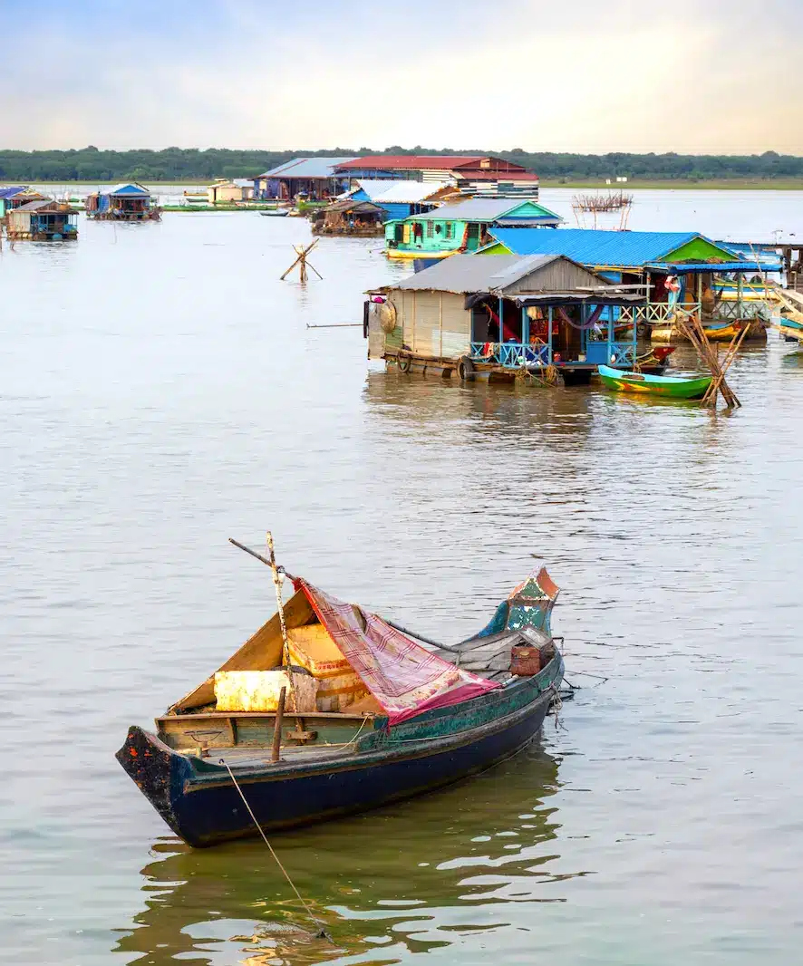 Life along the Tonle Sap Lake in Cambodia.